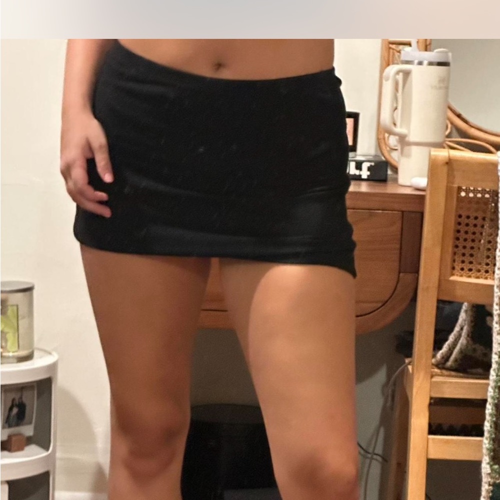 Brandy Melville Black Mini Skirt